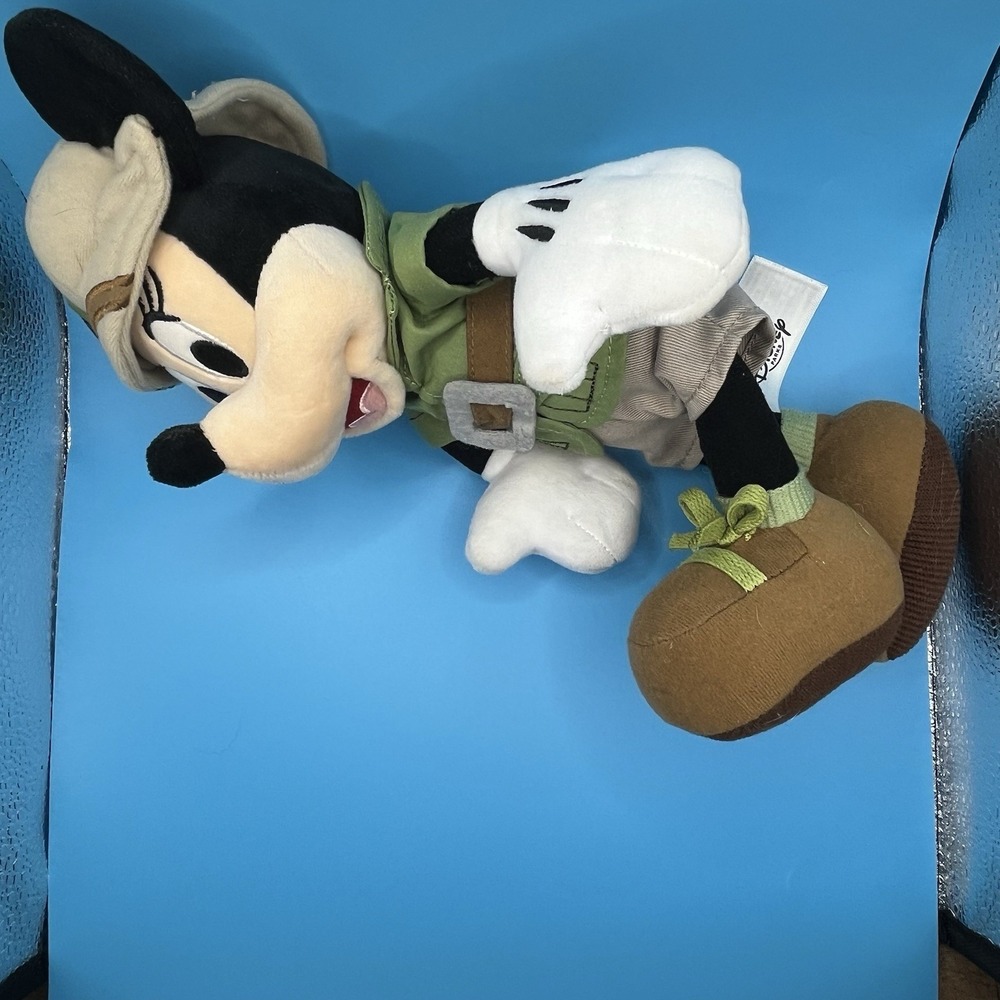11" Disney Safari Animal Kingdom Minnie Mouse Jungle Stuffed Plush Toy - Picture 8 of 16
